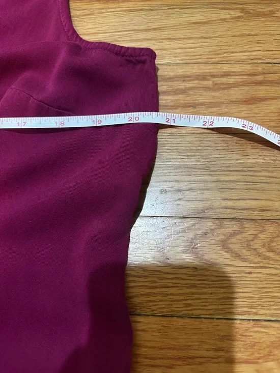 J. Jill Purple Sleeveless Button Up Midi Dress Collared Petite Large - Picture 7 of 8